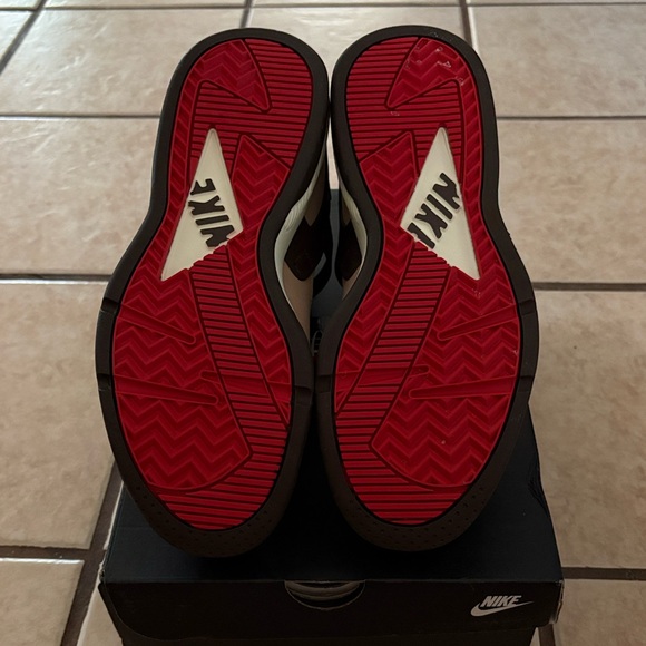 Nike Cream and Brown High-Top Sneakers - Picture 7 of 10